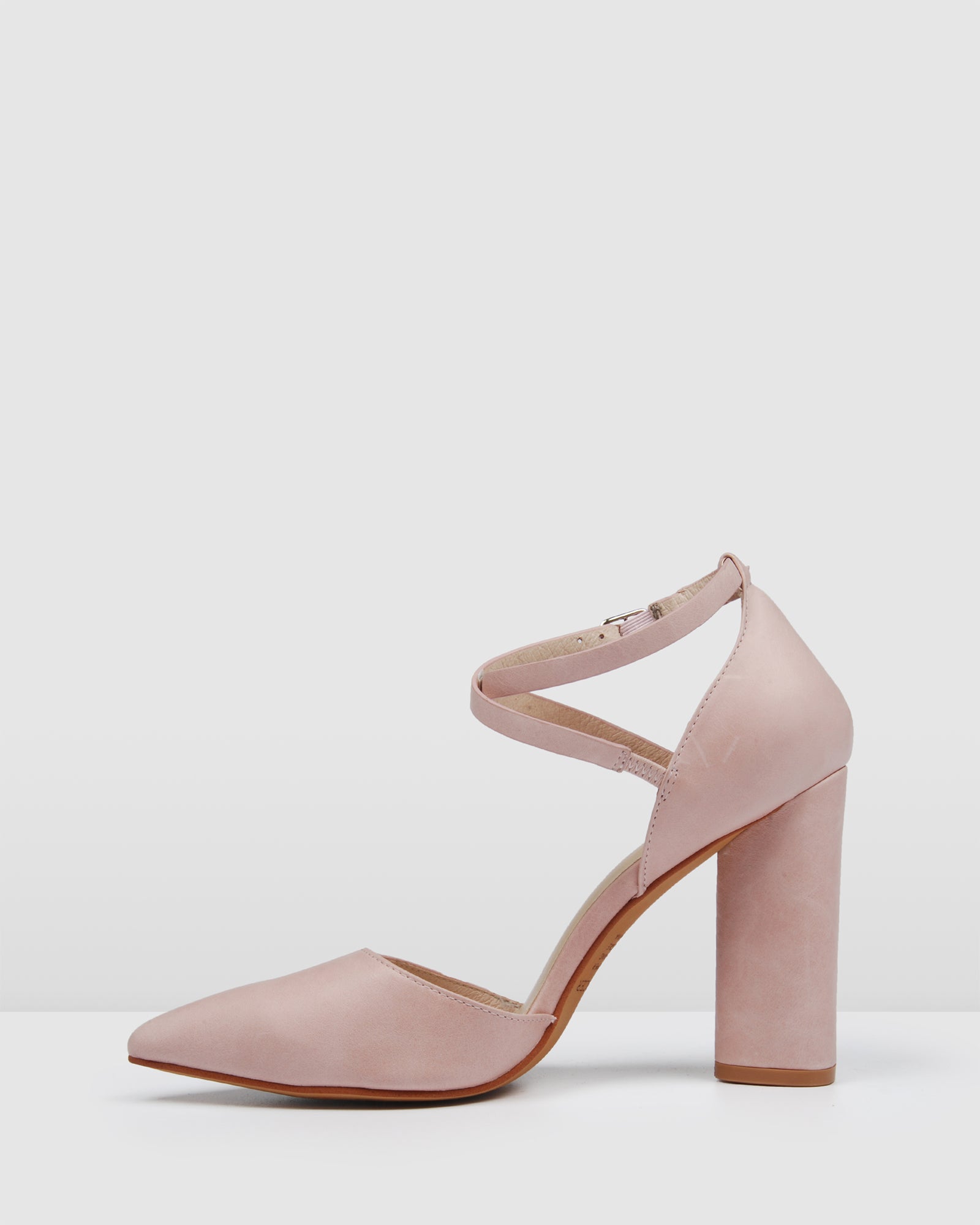 EASTBOUND HIGH HEELS LIGHT PINK LEATHER 