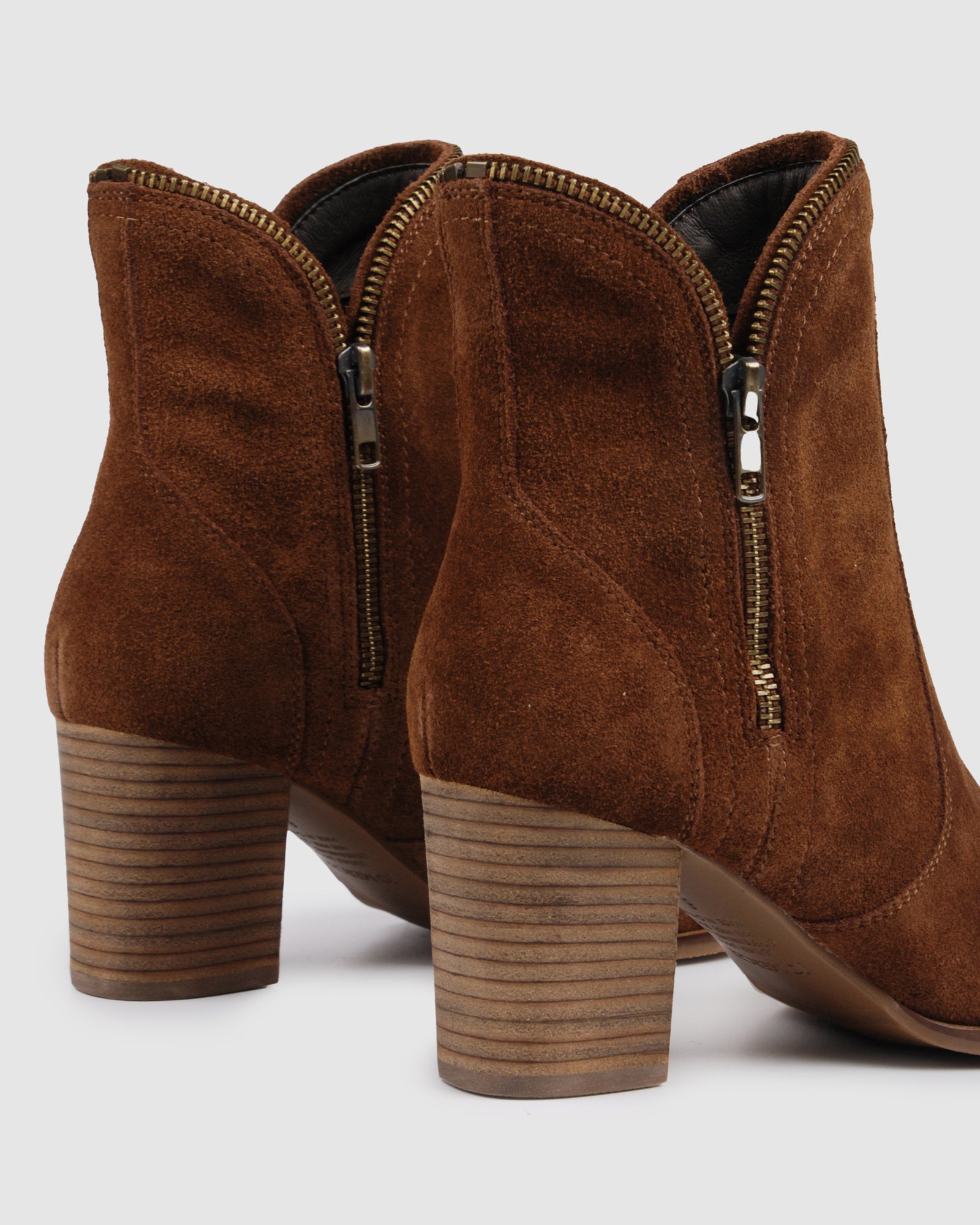 tan suede ankle boot