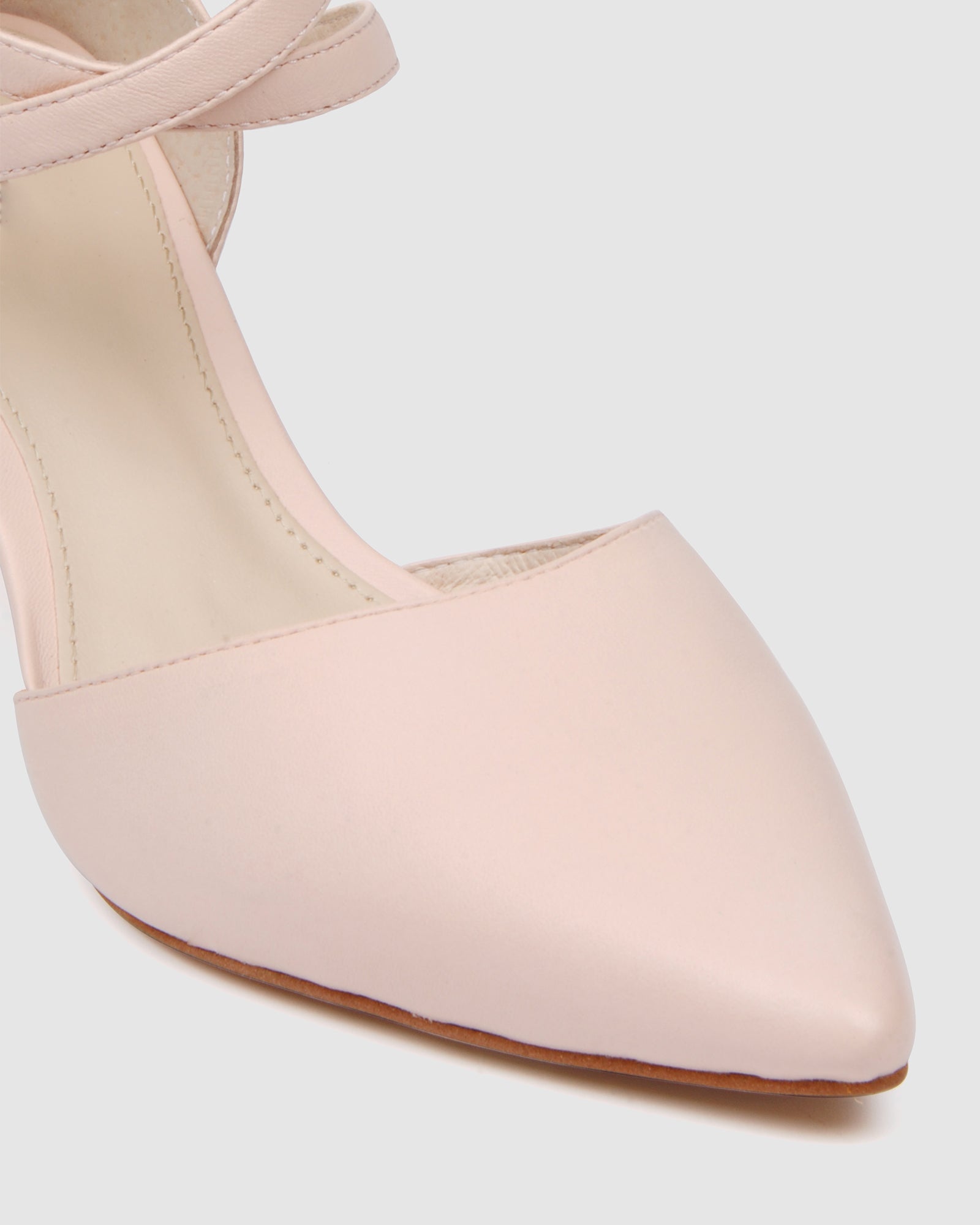 pale pink mid heel shoes