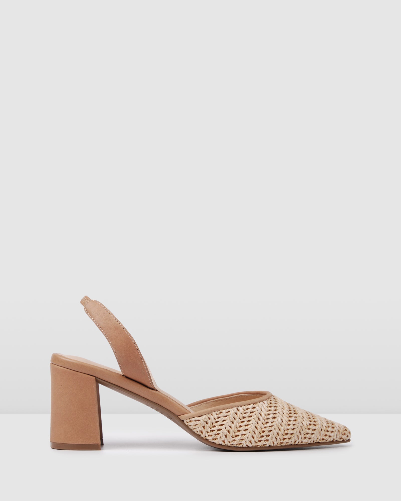 tan woven heels