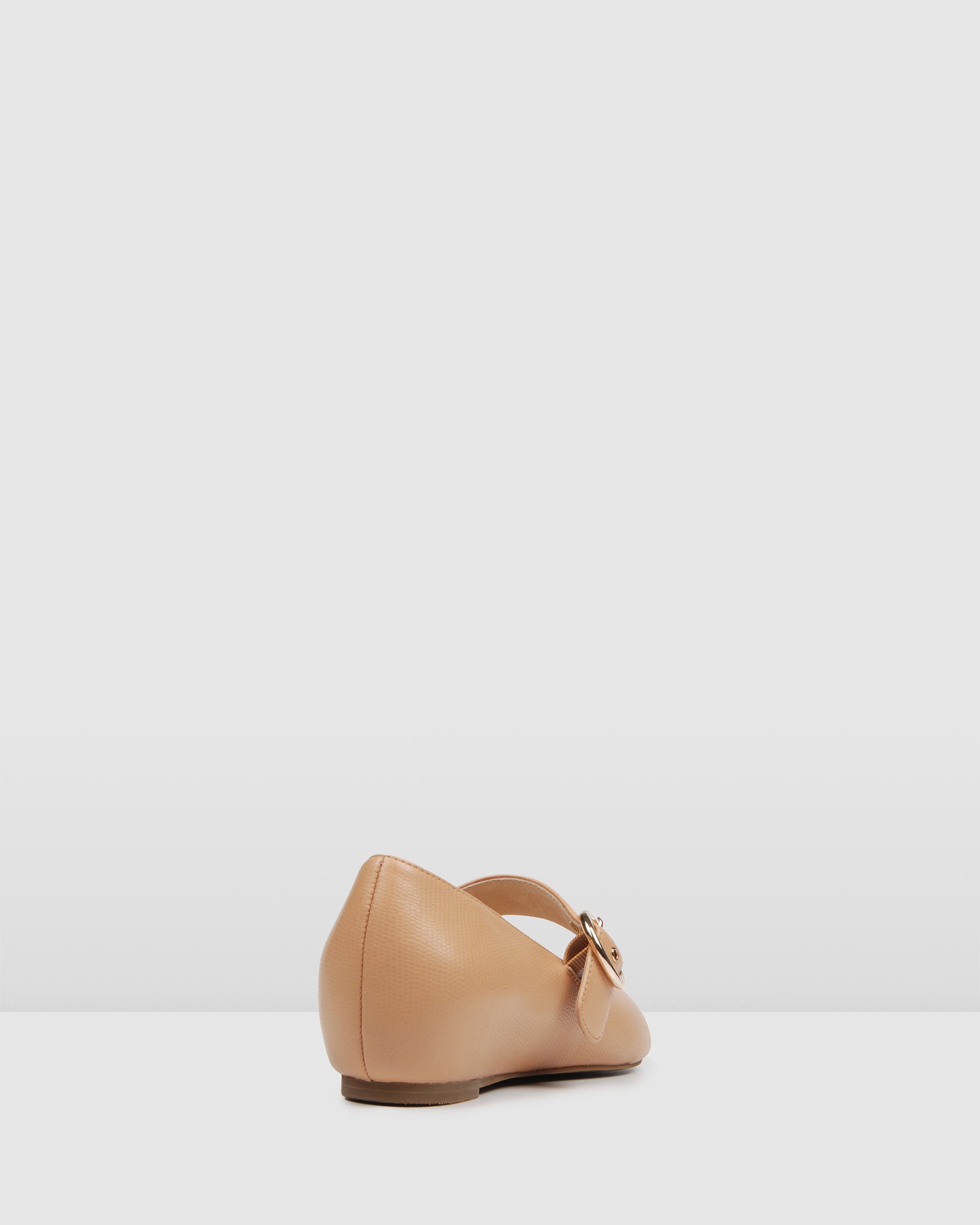 camel leather flats