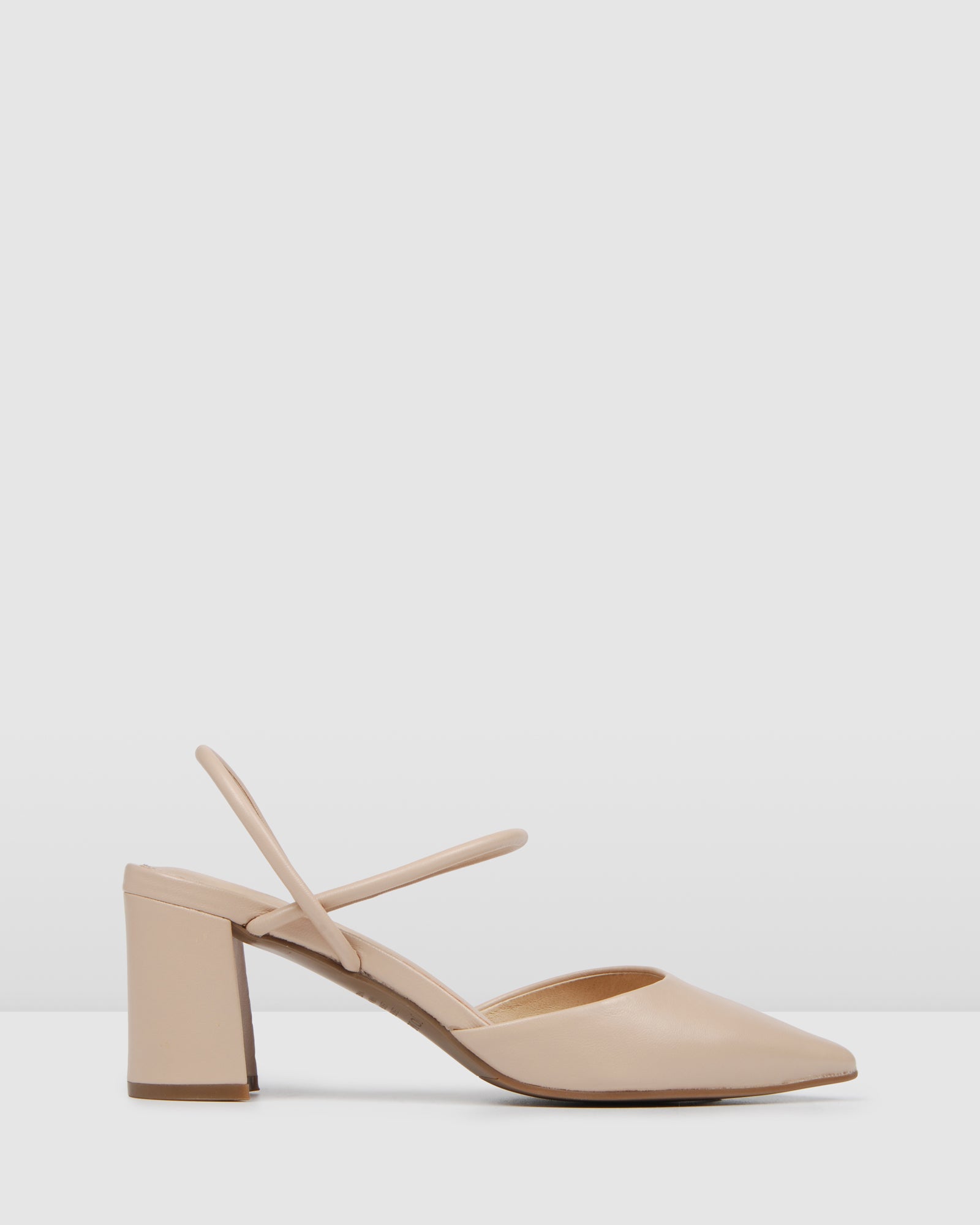 beige mid heel shoes