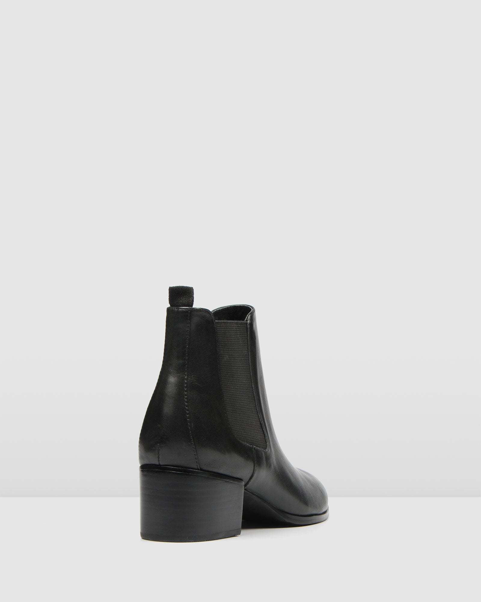 MONSTER MID ANKLE BOOTS BLACK LEATHER 