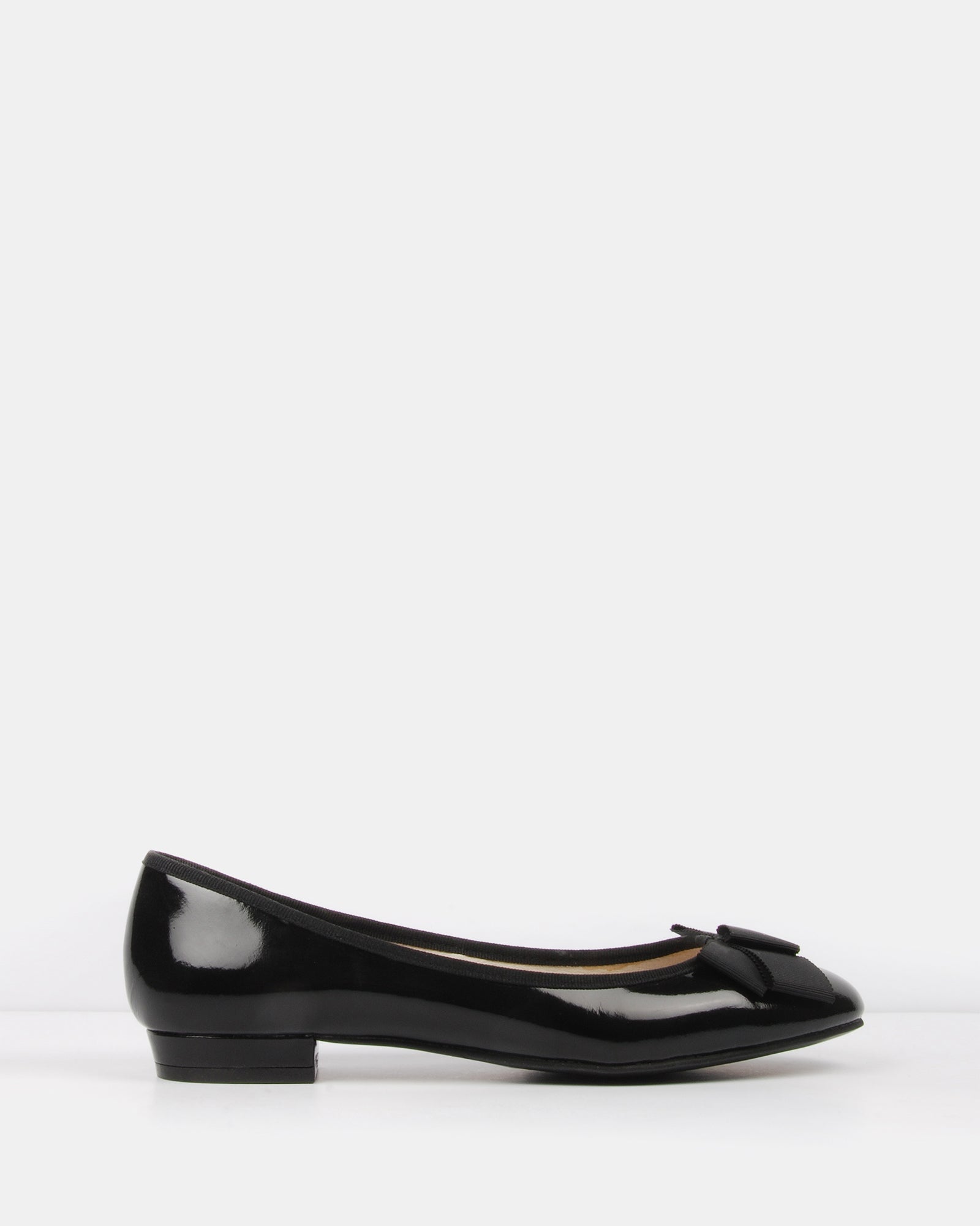 BRILLIANT BALLET FLATS BLACK PATENT 