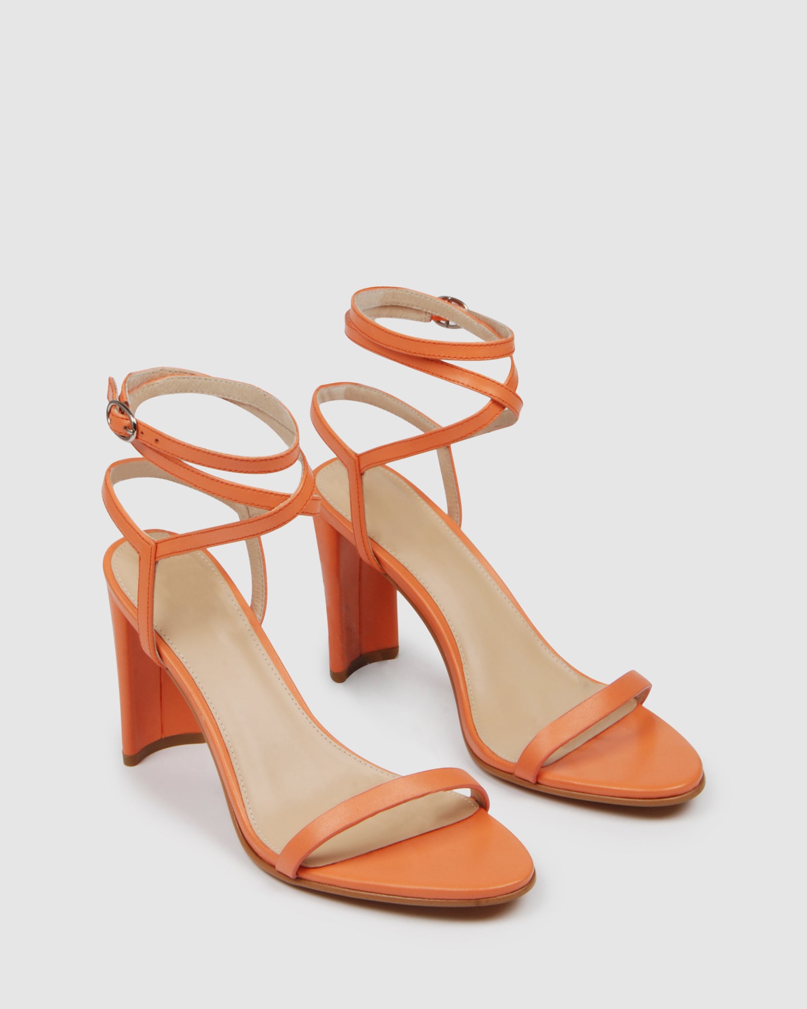 peach colour heels