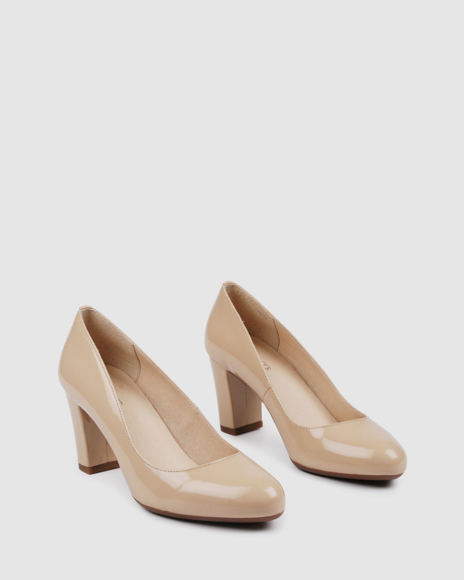 beige pumps mid heel