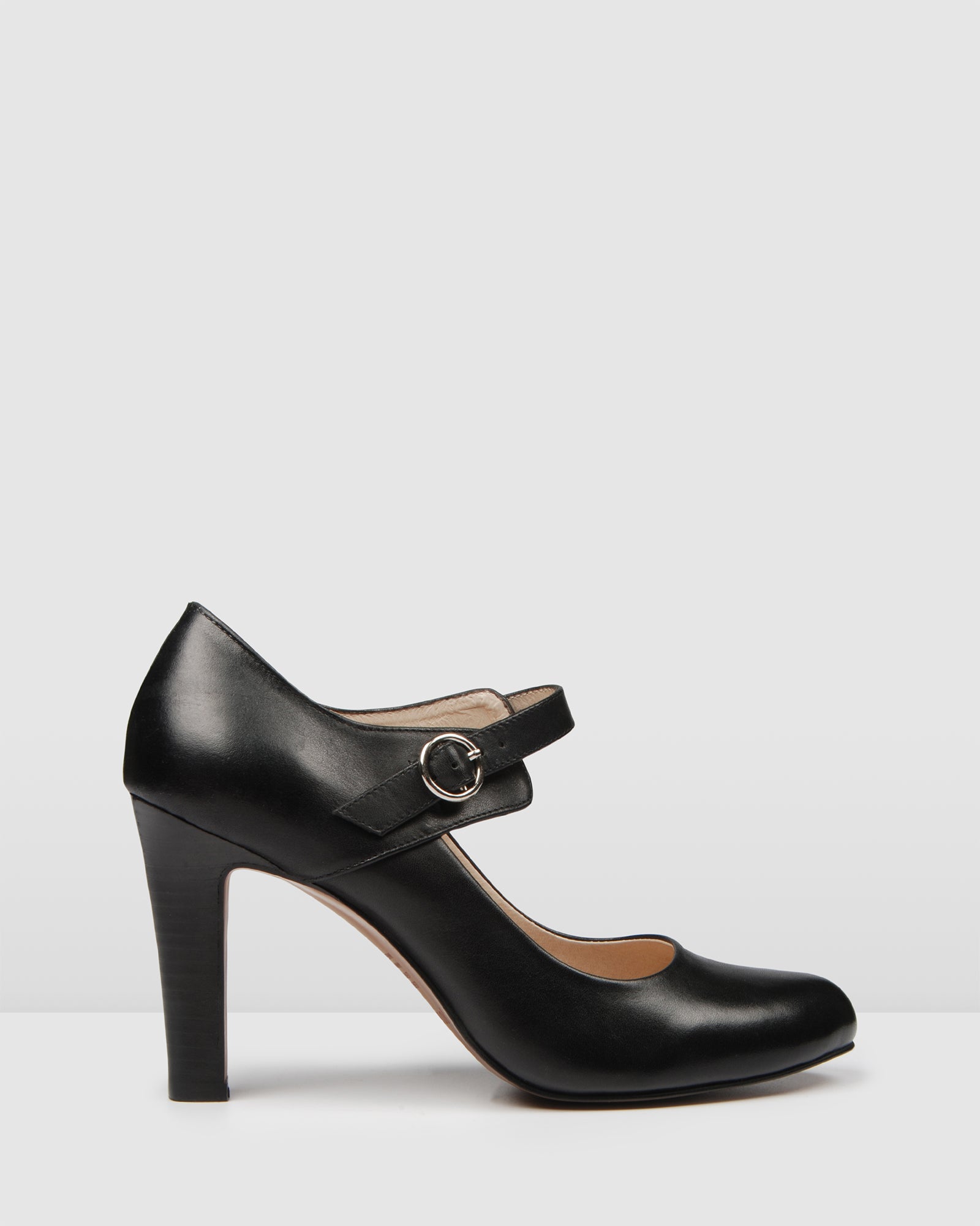 black high heel mary jane shoes