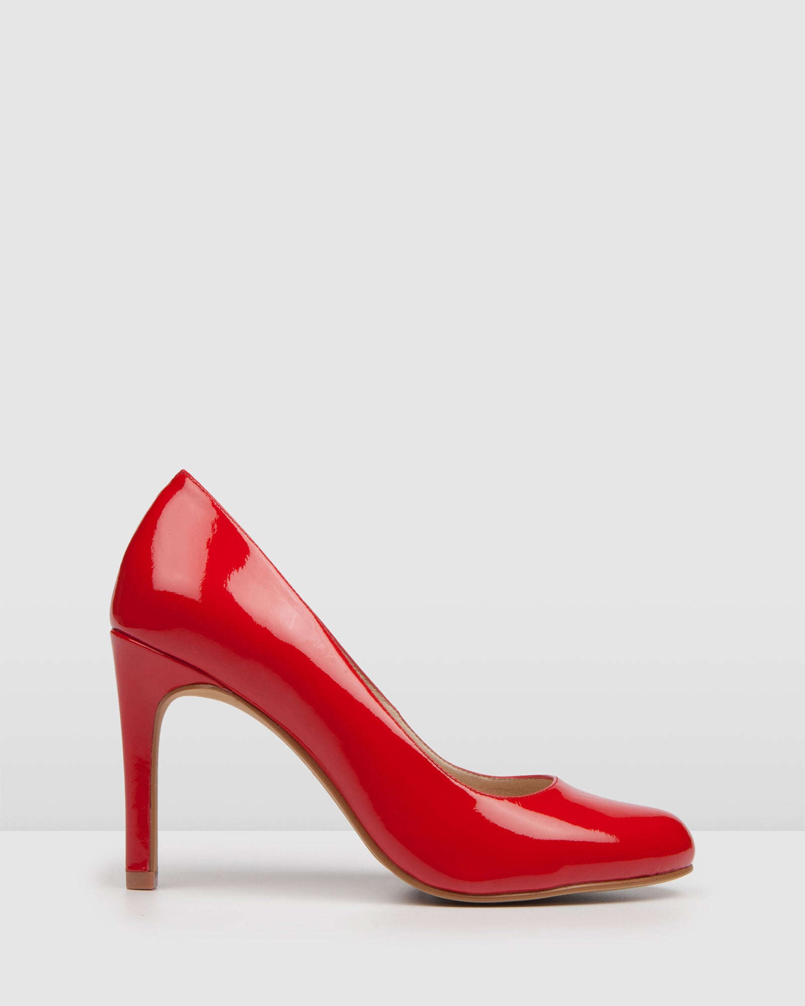 red sandal heels