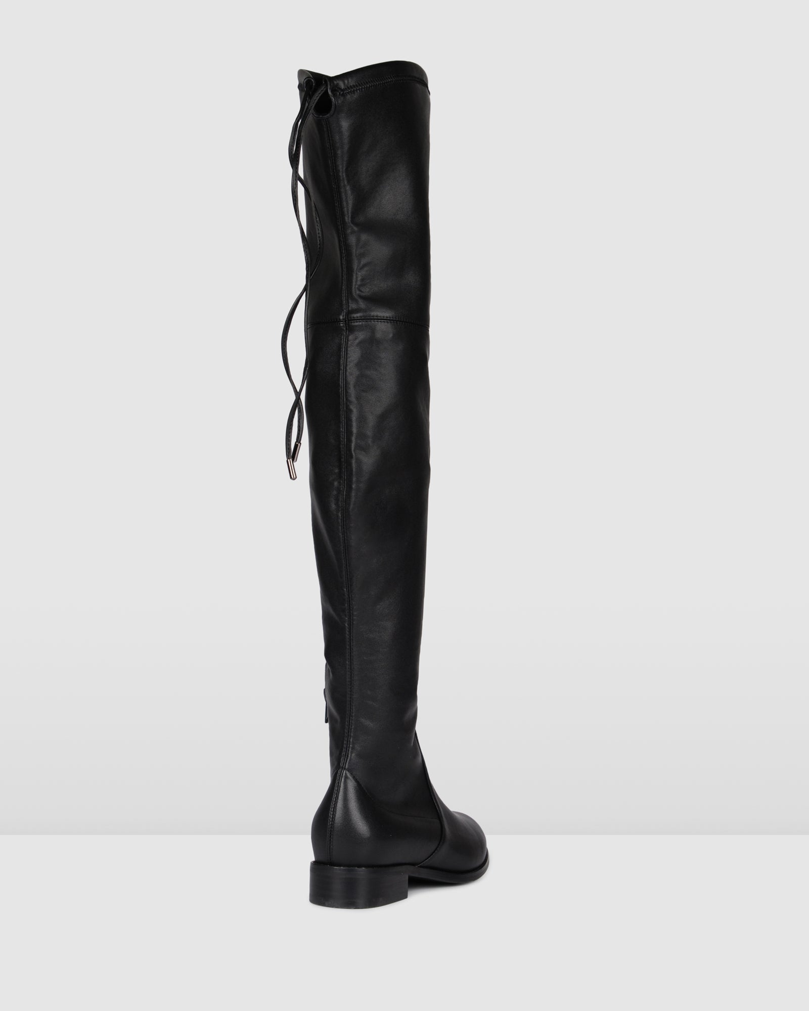 over the knee tie boots