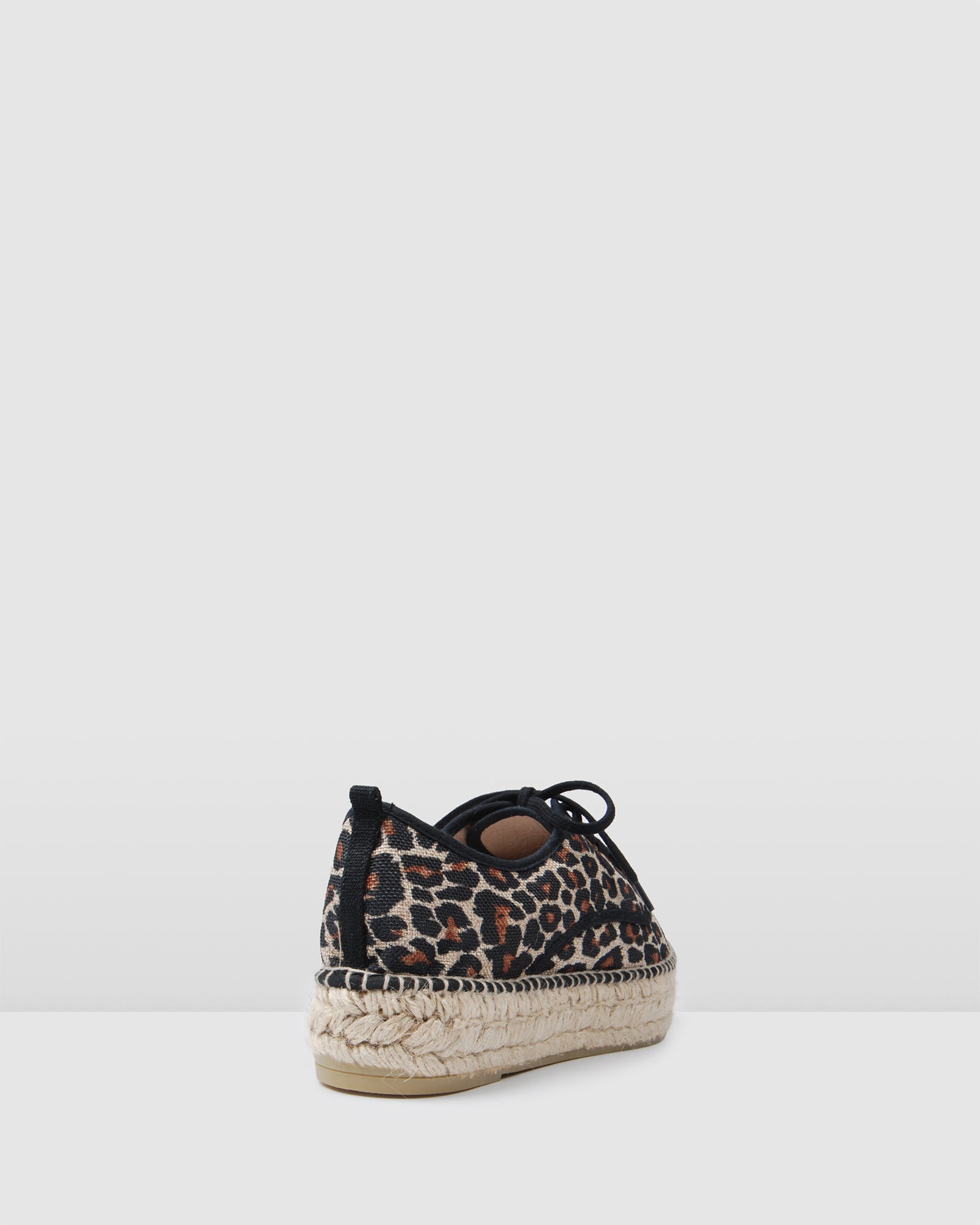 leopard lace up espadrilles