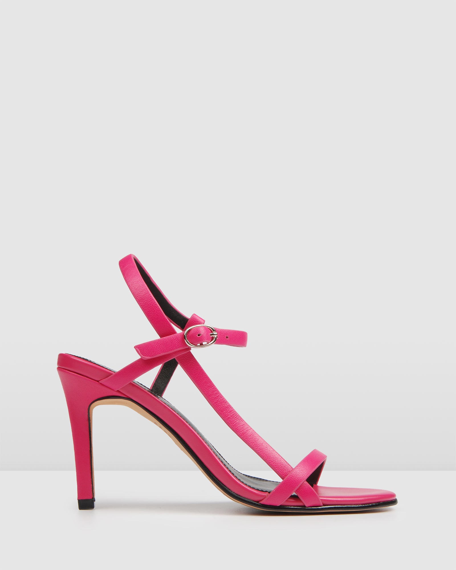 hot pink strappy shoes