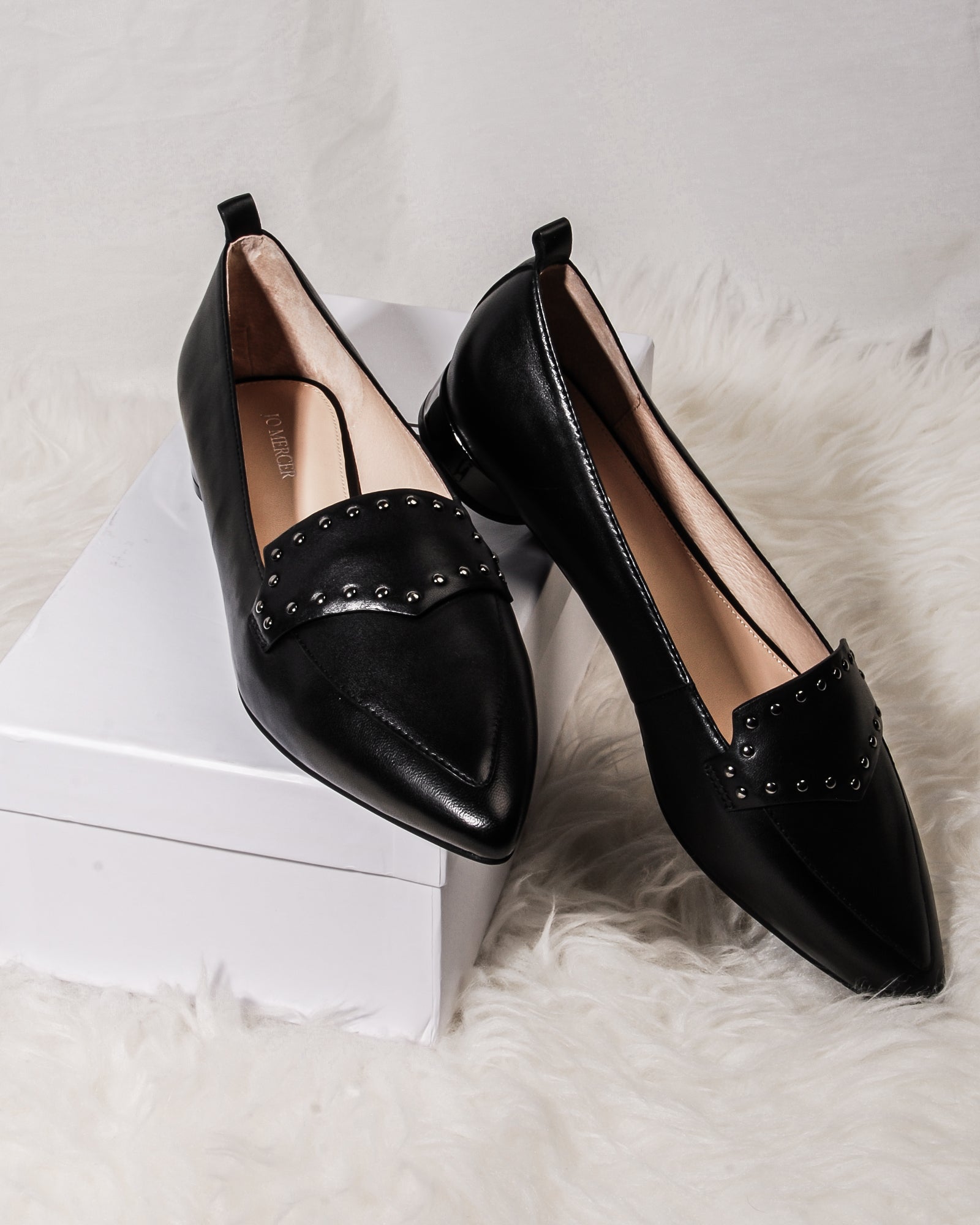 black dress flats