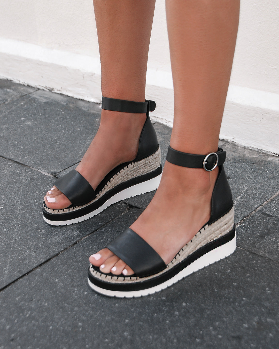 NEW Jo Mercer Klume Mid Heel Wedge Espadrilles Leather Sandals | eBay