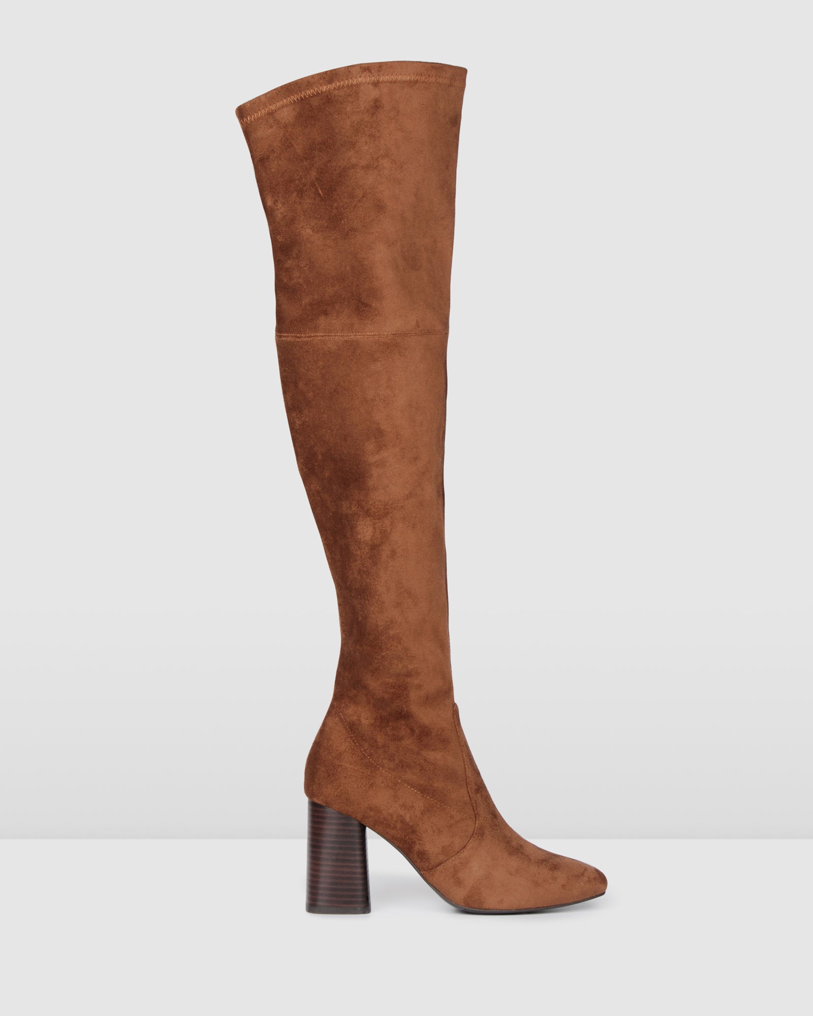 SONNY HIGH OVER THE KNEE BOOTS DARK TAN 