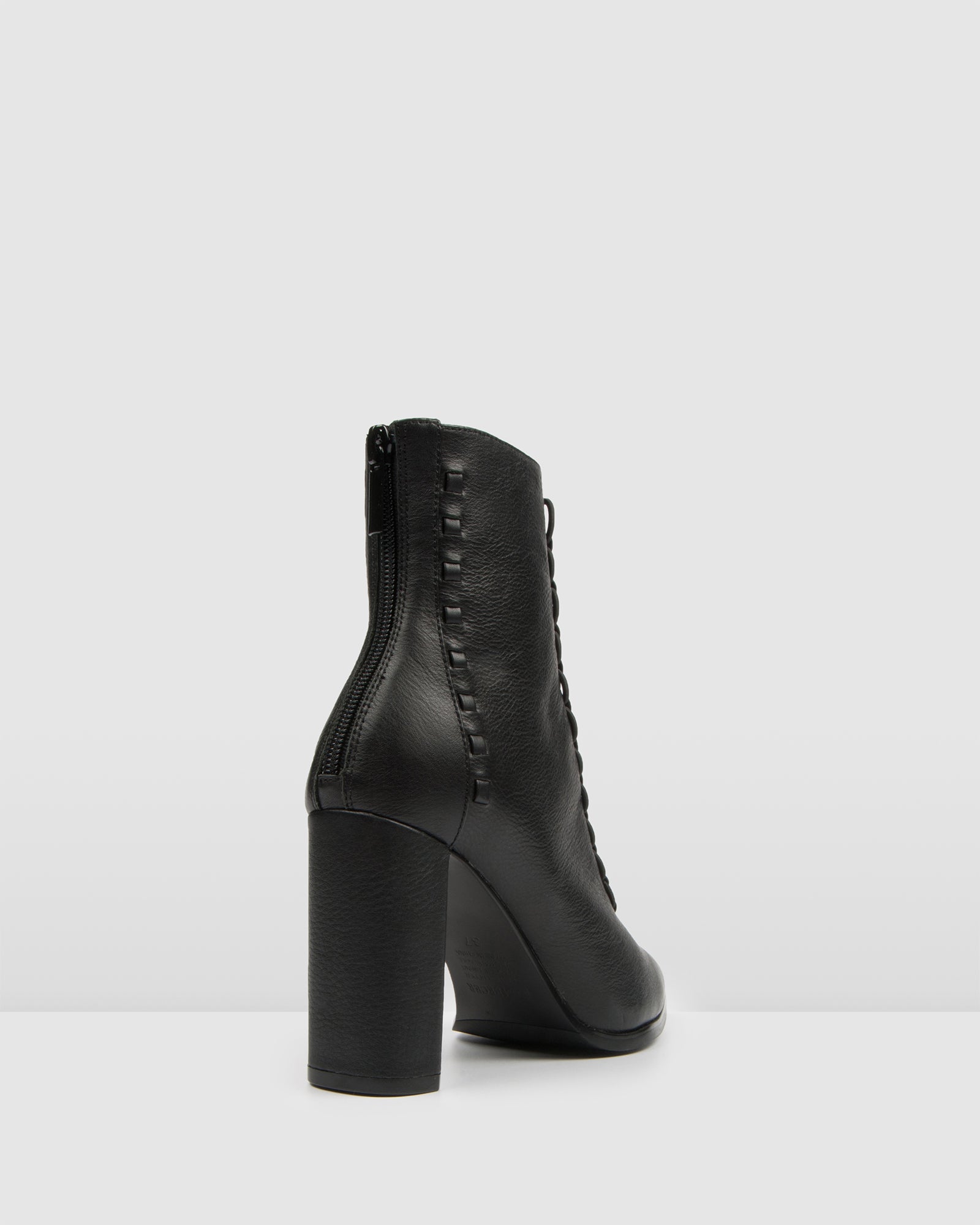 black high heel chelsea boots