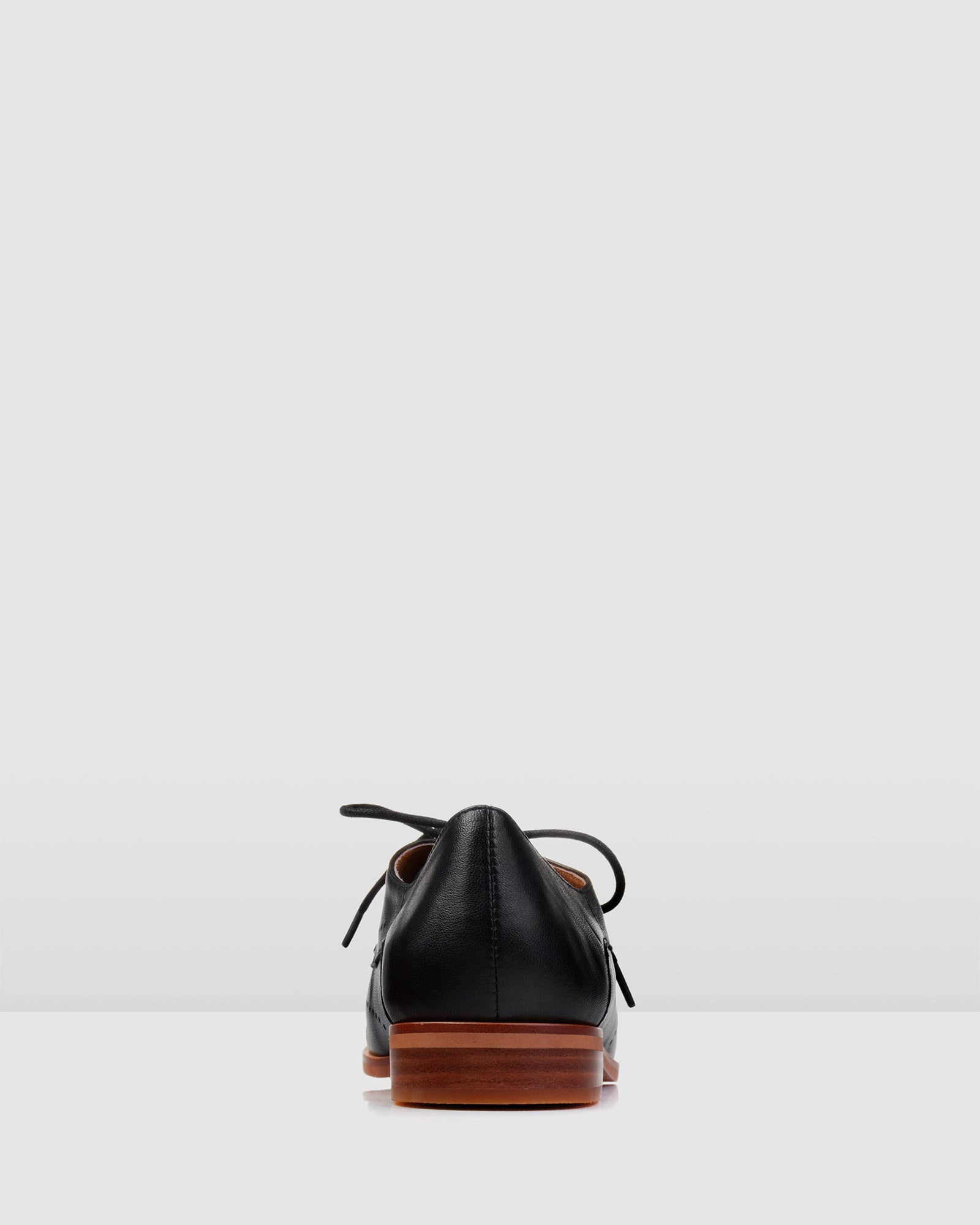 VERA LACE UPS BLACK LEATHER - Jo Mercer