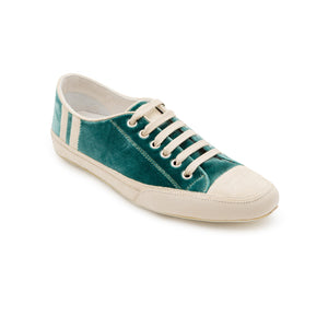 Joe Sneaker - Sea Green Velvet