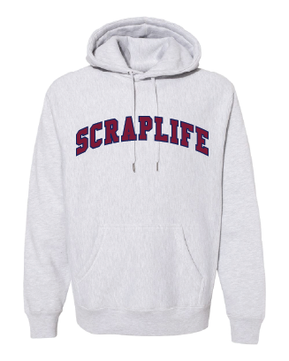 ScrapLife LE Old School Heavyweight Hooded Sweatshirt Grey Heather