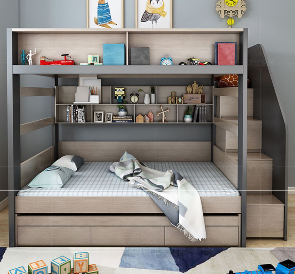 Travis Modern Double Deck Multipurpose Children Bed Urban