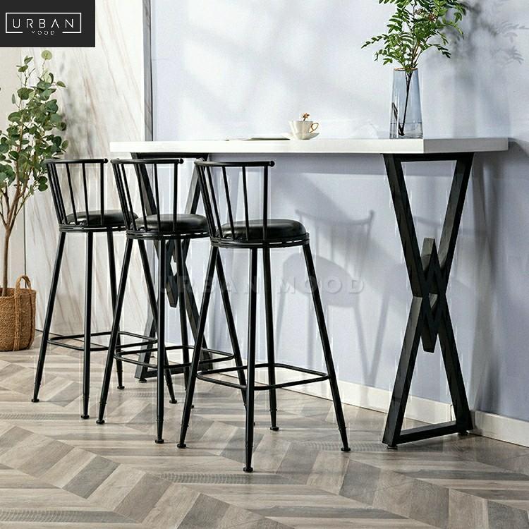 bar height table no chairs