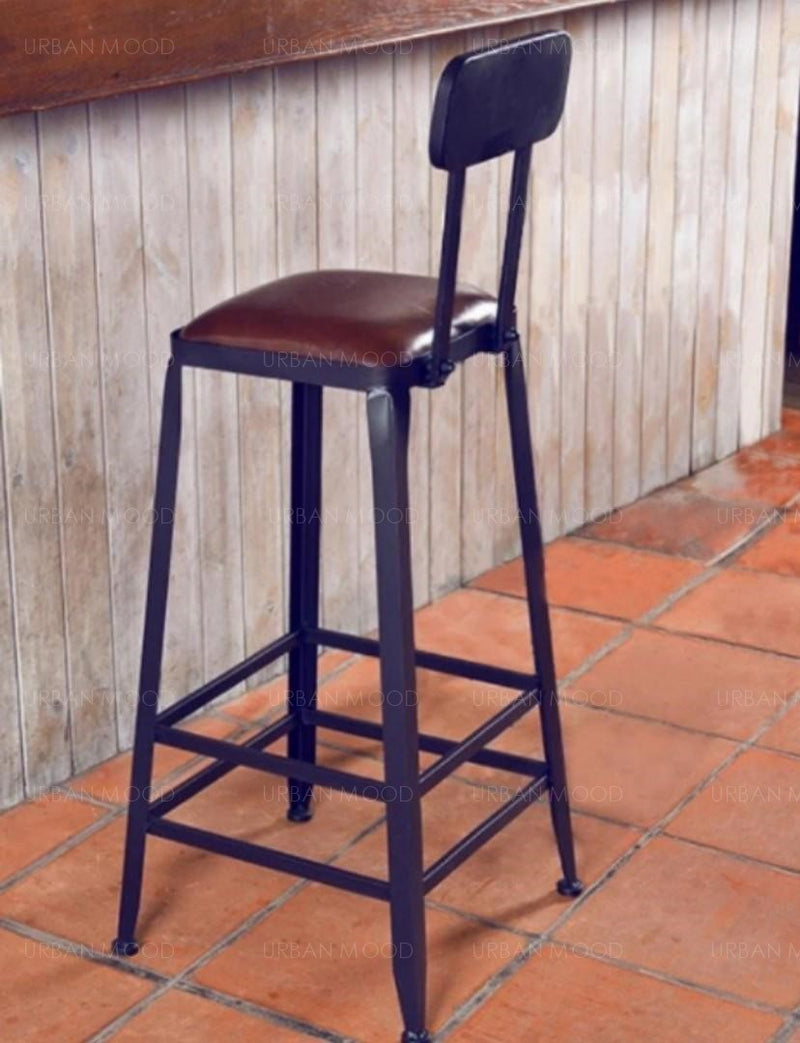 modern industrial bar stool