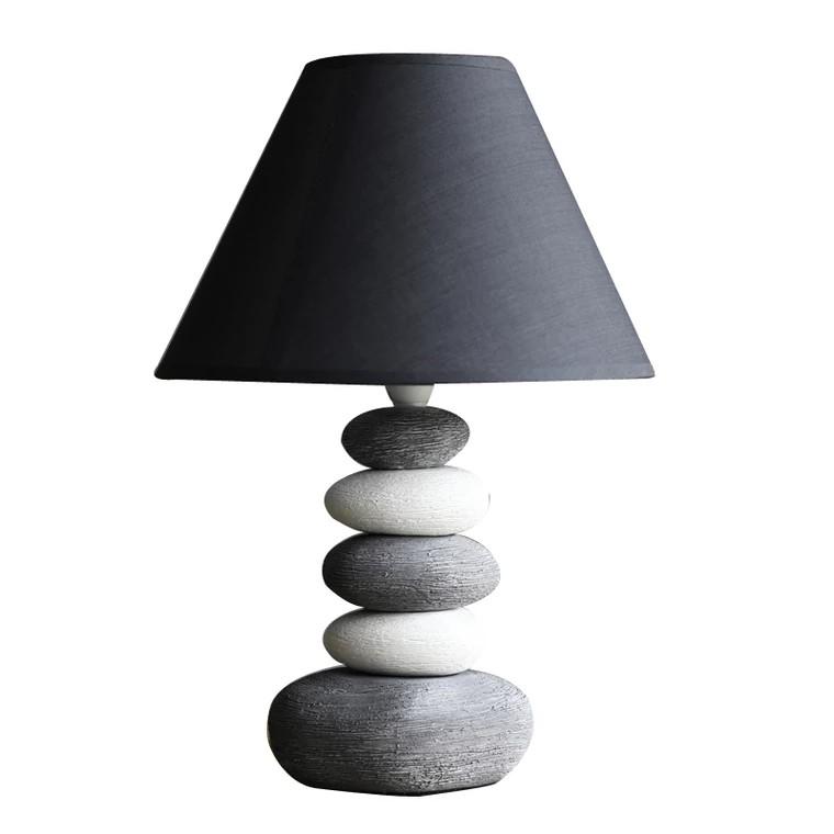 river rock lamps