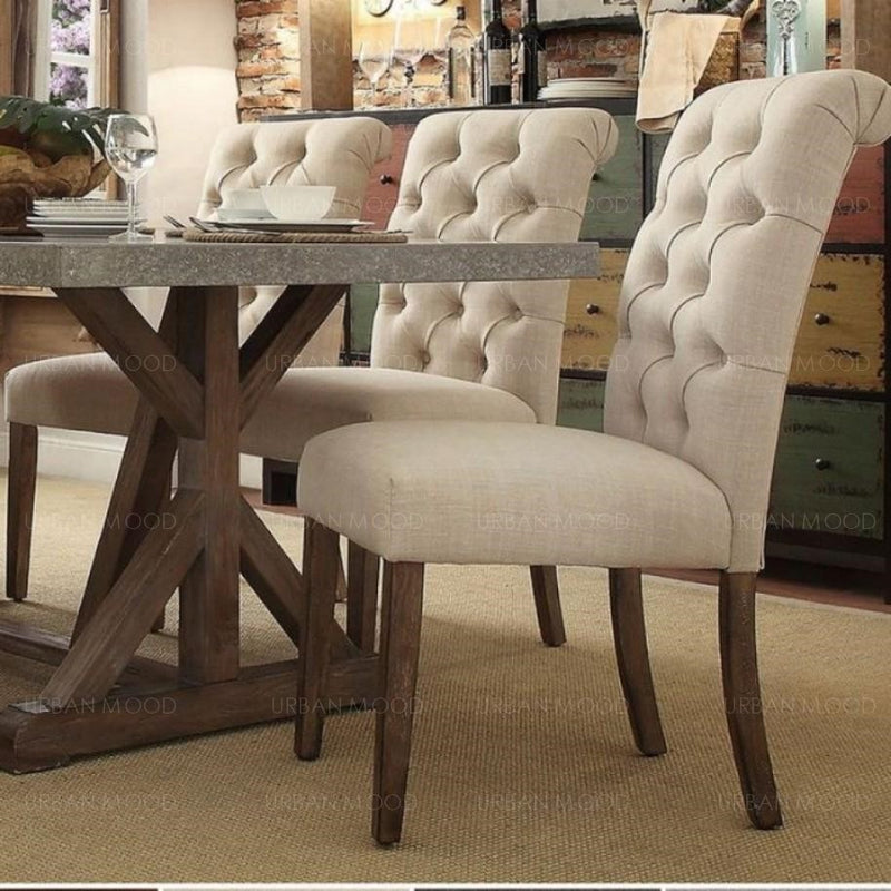 dining chairs to go with rustic table