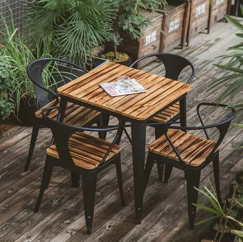 solid wood patio dining table