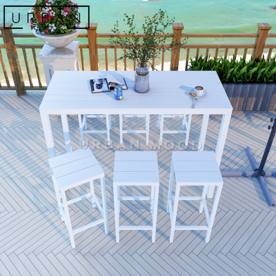 low outdoor dining set