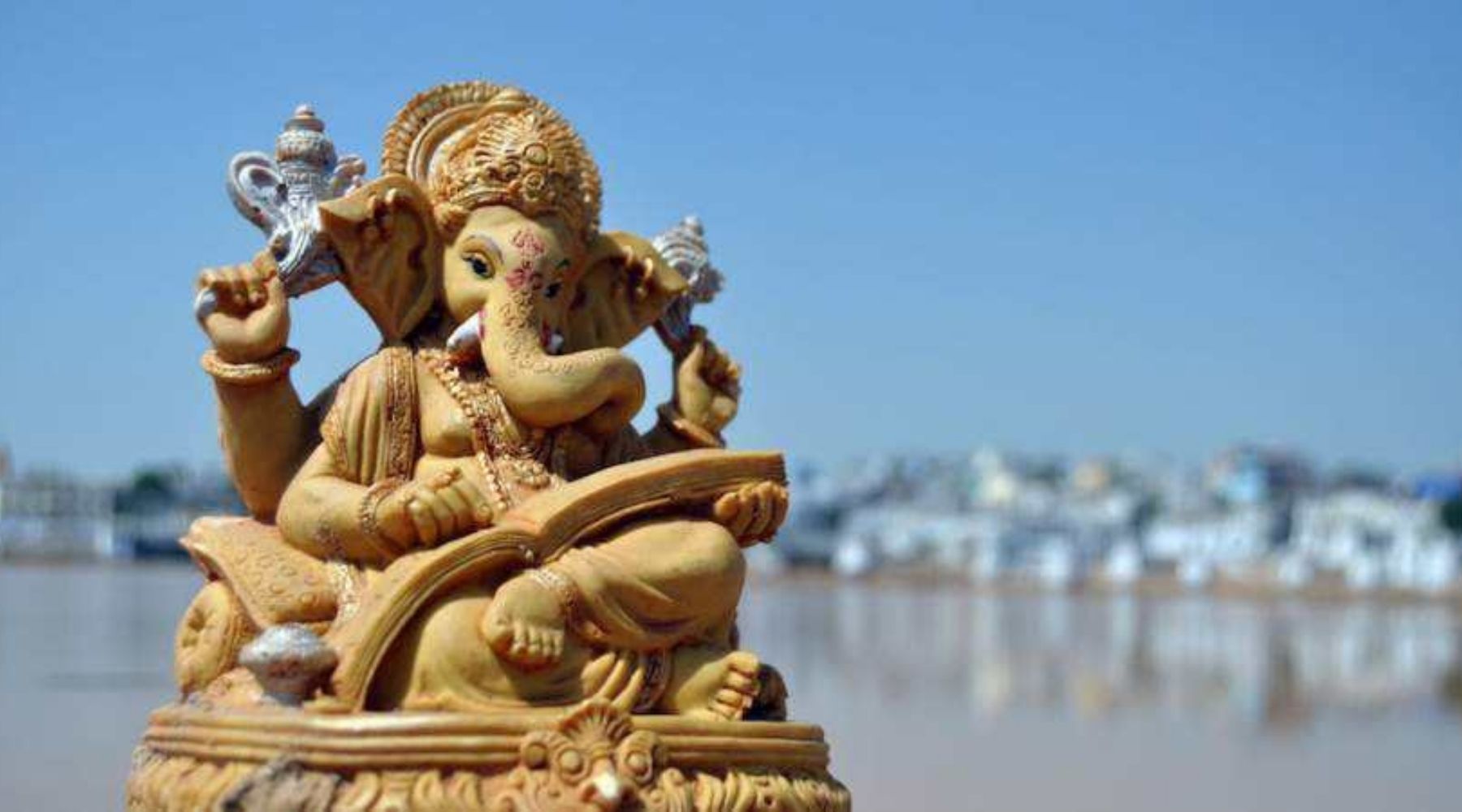 Statue Ganesh éléphant porte-bonheur