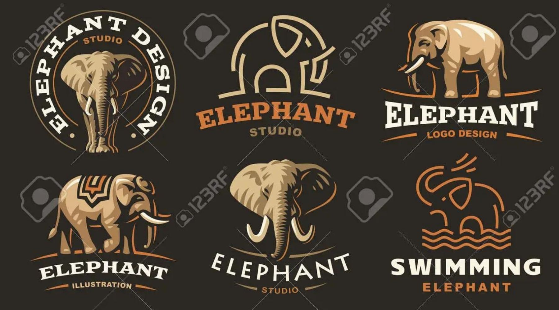 Quelque logo à l'effigie d'éléphant 