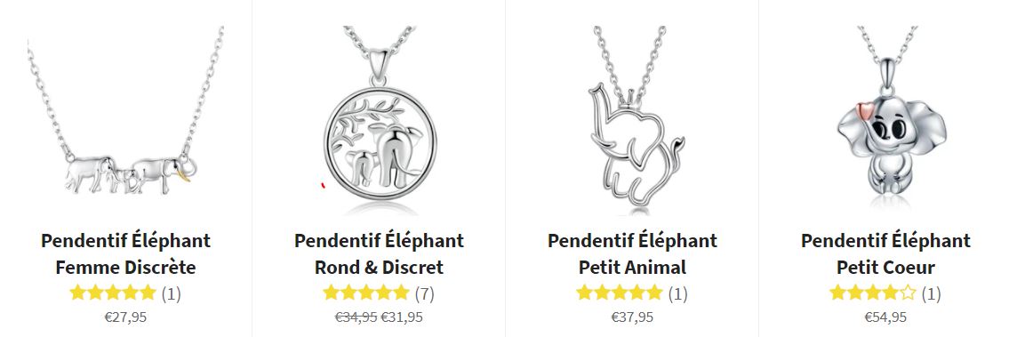 Pendentif éléphant