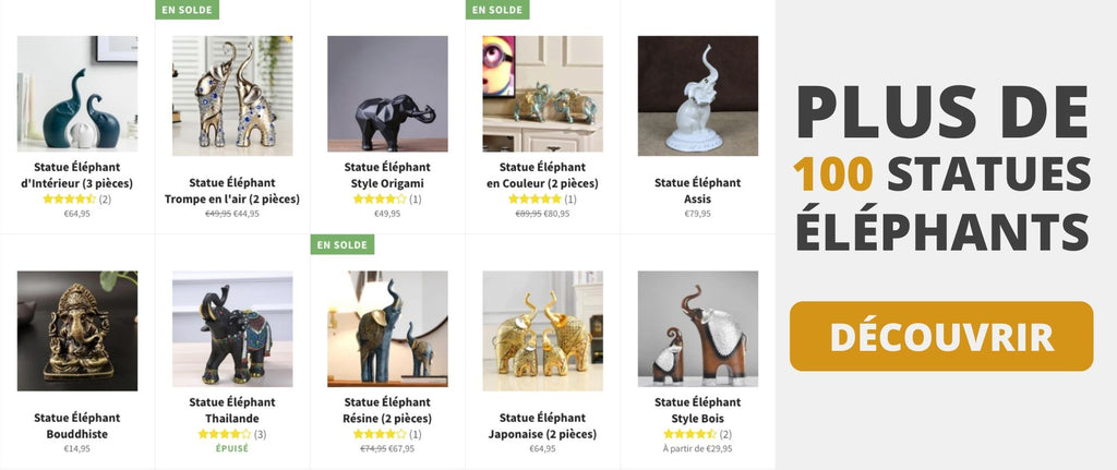 Collection de statues éléphants Monde-Éléphant