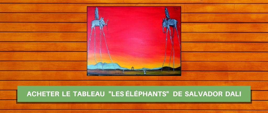 Tableau "les éléphants" de Salvador Dali