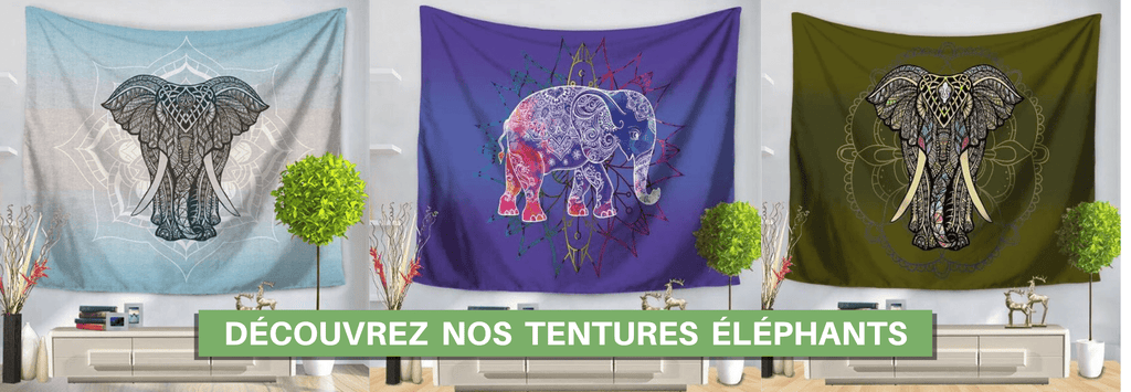 Tentures éléphants Monde-Éléphant