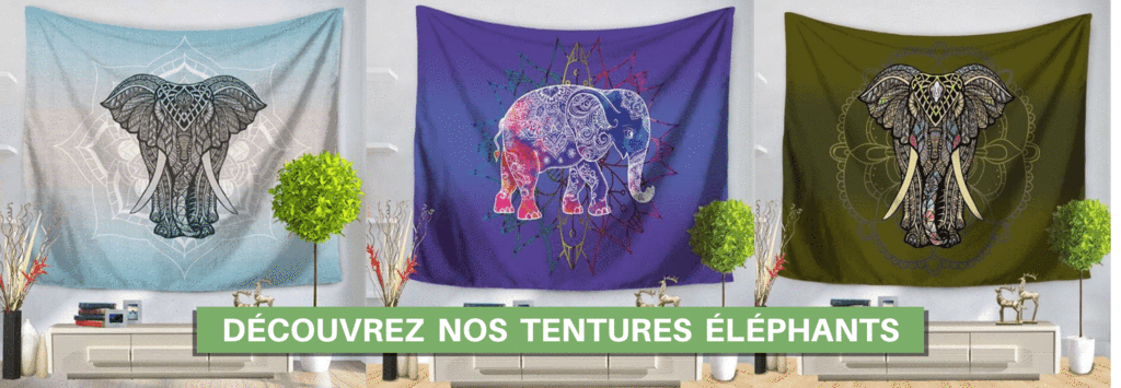 Tenture éléphant