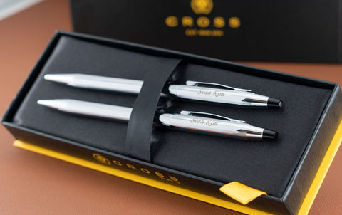 Lustrous Chrome Cross Classic Century Pen & Pencil Set