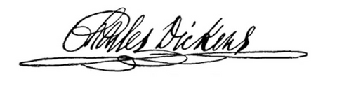 Charles Dickens' signature