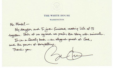 Former President Barack Obama Handwriting