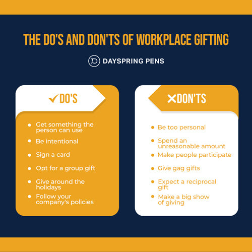 Infographic on the Do’s and Don’ts of office giving