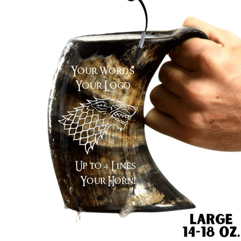 personalized Drinking Horn gift from AleHorn