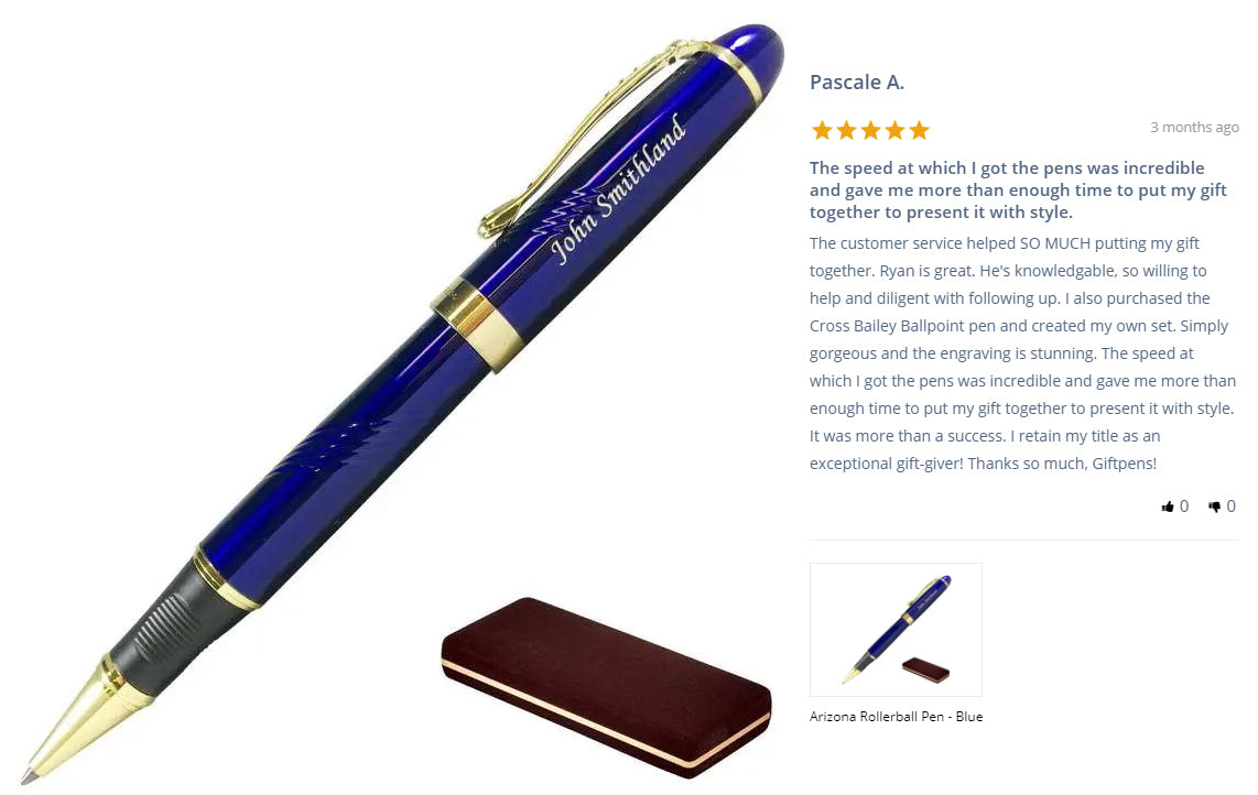 Arizona blue fountain pen