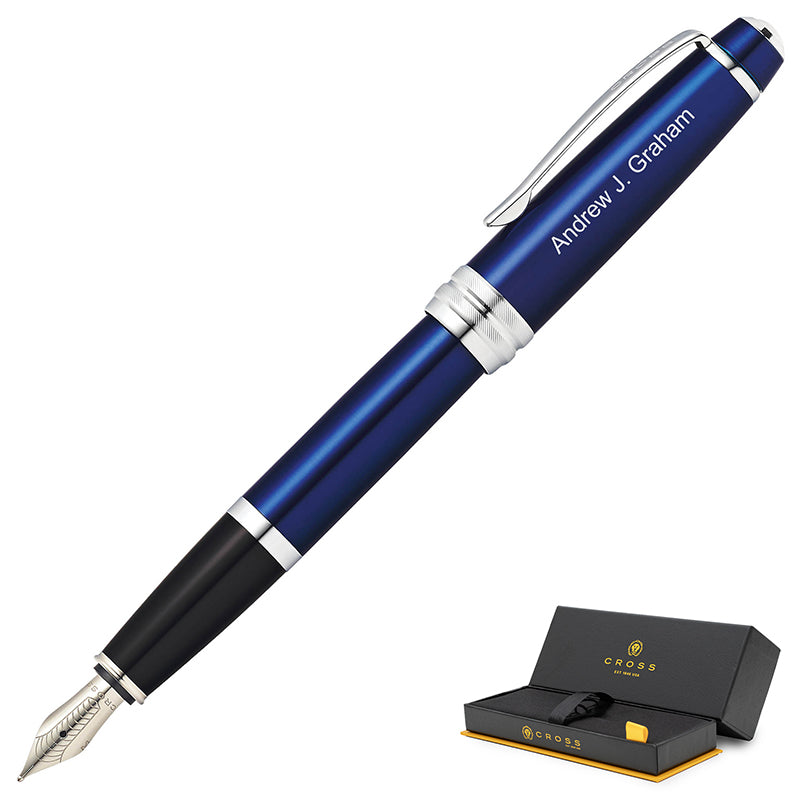 Cross Bailey Blue Fountain Pen with pen case