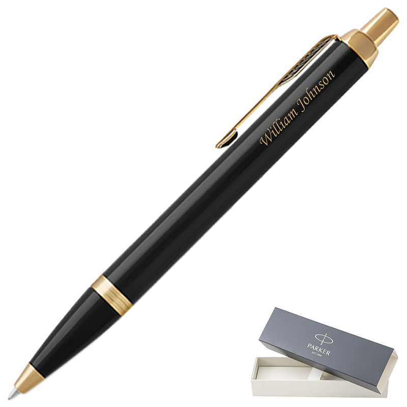 Parker IM Black Gold Retractable Ballpoint Pen