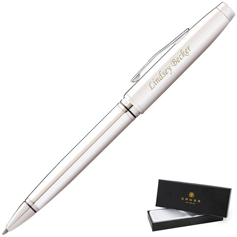Cross Coventry chrome Ballpoint pen with pen case