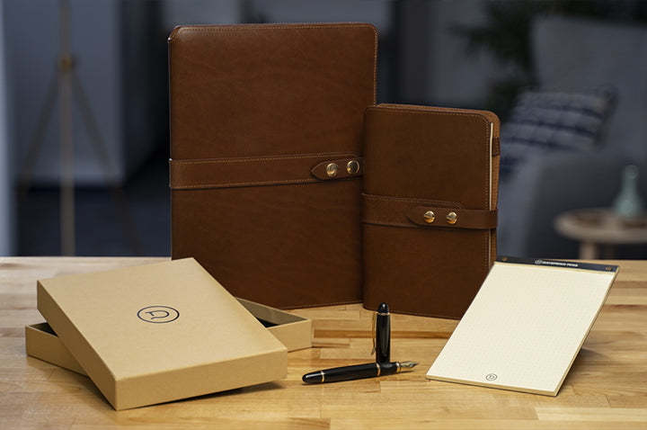 The Dayspring Pens Leather A4 and A5 Padfolios make an amazing Christmas gift