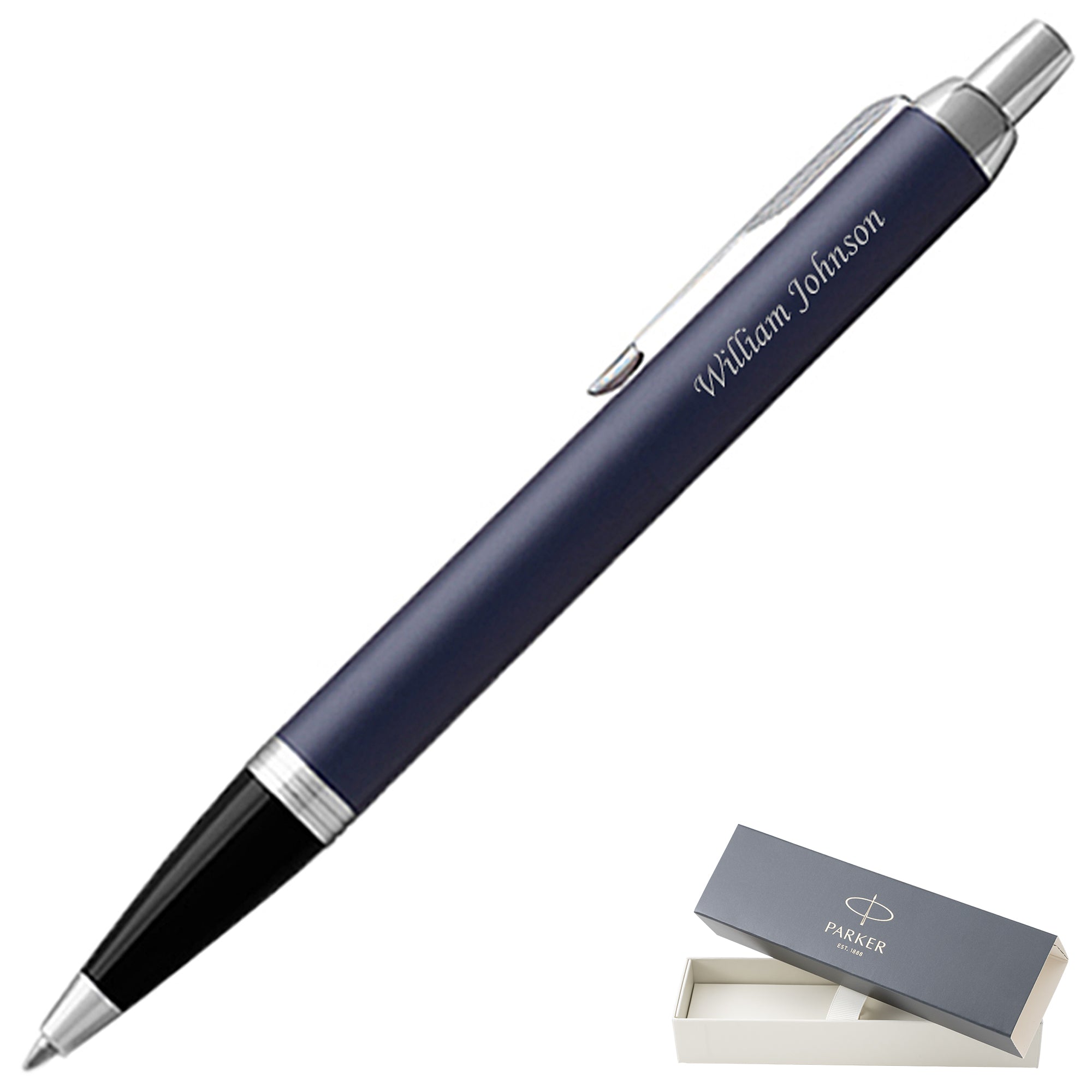 Parker IM Matte Blue Retractable Ballpoint Pen GP-1317