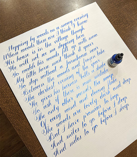 bedtime handwriting