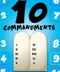 10 Commandments Sunday school Lesson