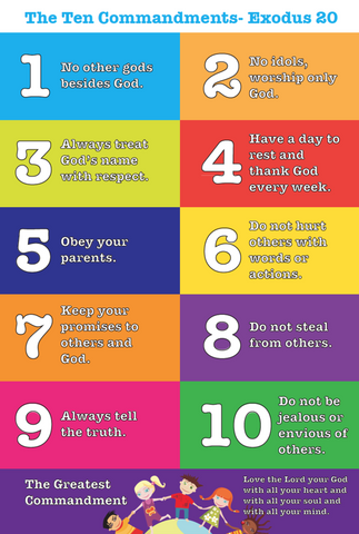 10 Commandments For Kids